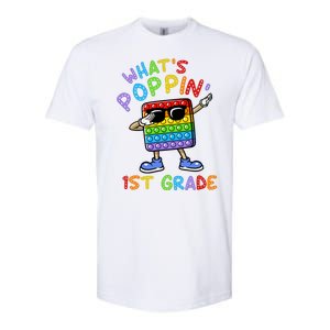 Whats Poppin 1st Grade Back To School Softstyle CVC T-Shirt