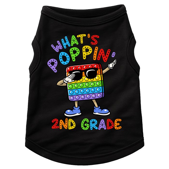 Whats Poppin 2nd Grade Back To School Doggie Tank