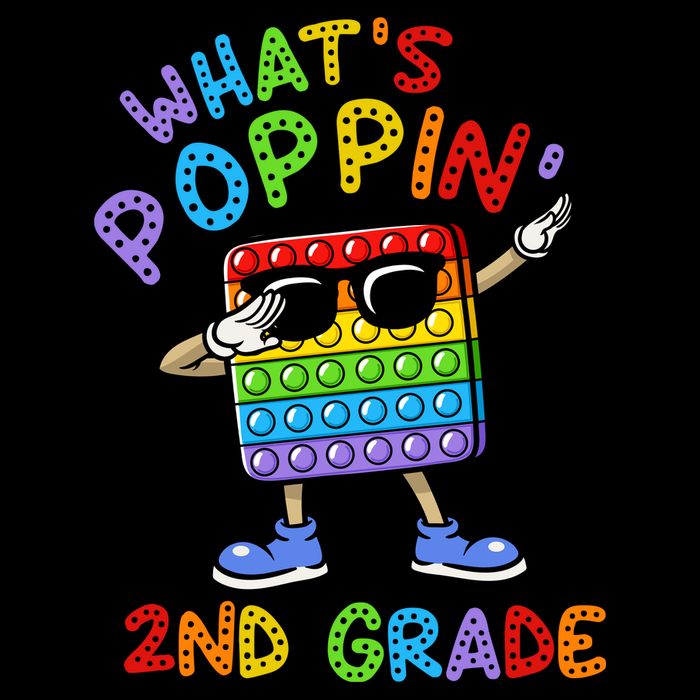 Whats Poppin 2nd Grade Back To School Button