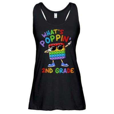 Whats Poppin 2nd Grade Back To School Ladies Essential Flowy Tank