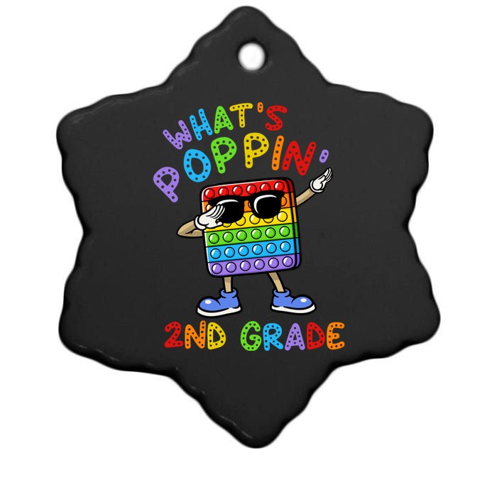 Whats Poppin 2nd Grade Back To School Ceramic Star Ornament