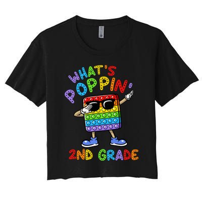 Whats Poppin 2nd Grade Back To School Crop Top