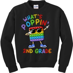 Whats Poppin 2nd Grade Back To School Kids Sweatshirt