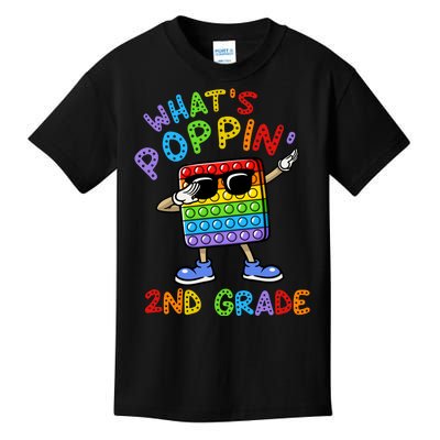 Whats Poppin 2nd Grade Back To School Kids T-Shirt