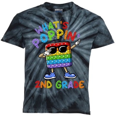 Whats Poppin 2nd Grade Back To School Kids Tie-Dye T-Shirt