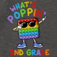 Whats Poppin 2nd Grade Back To School Vector Backpack