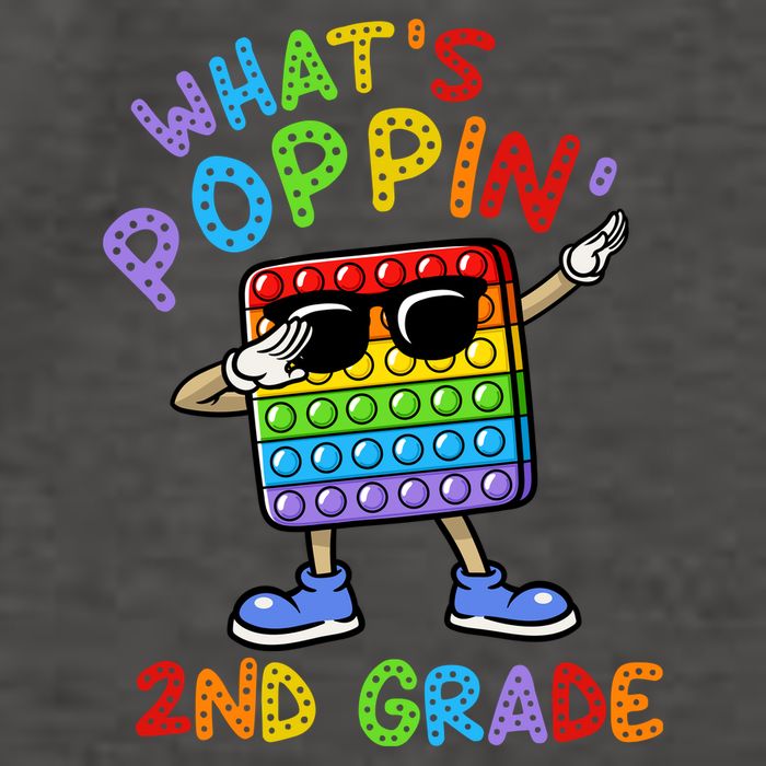 Whats Poppin 2nd Grade Back To School Vector Backpack