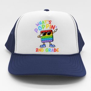 Whats Poppin 2nd Grade Back To School Trucker Hat