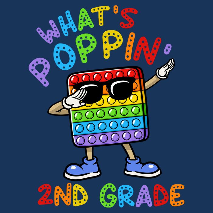 Whats Poppin 2nd Grade Back To School Infant Baby Jersey Bodysuit