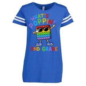 Whats Poppin 2nd Grade Back To School Enza Ladies Jersey Football T-Shirt