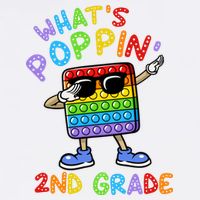 Whats Poppin 2nd Grade Back To School Garment-Dyed Sweatshirt