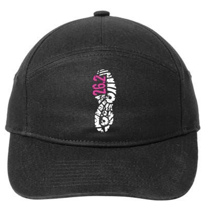 Women Pink 262 Marathon Runner Footprint 7-Panel Snapback Hat