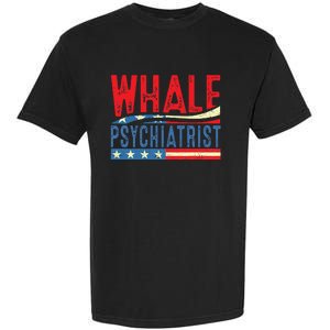 Whale Psychiatrist 2024 Retro Stripe Garment-Dyed Heavyweight T-Shirt