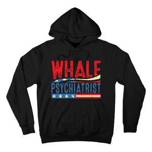 Whale Psychiatrist 2024 Retro Stripe Hoodie