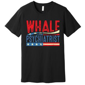 Whale Psychiatrist 2024 Retro Stripe Premium T-Shirt