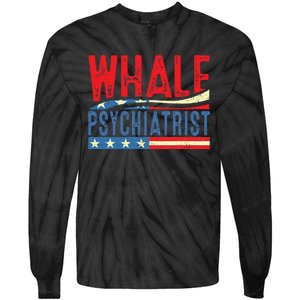 Whale Psychiatrist 2024 Retro Stripe Tie-Dye Long Sleeve Shirt