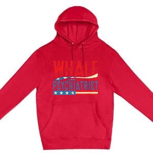 Whale Psychiatrist 2024 Retro Stripe Premium Pullover Hoodie