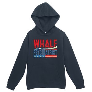 Whale Psychiatrist 2024 Retro Stripe Urban Pullover Hoodie