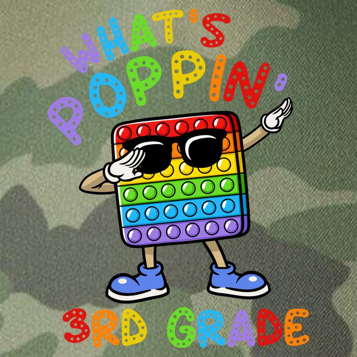 Whats Poppin 3rd Grade Back To School Legacy Tie Dye Trucker Hat