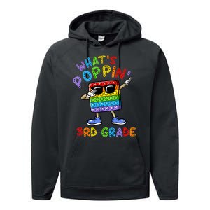 Whats Poppin 3rd Grade Back To School Performance Fleece Hoodie