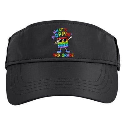 Whats Poppin 3rd Grade Back To School Adult Drive Performance Visor