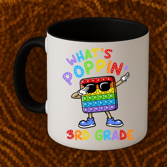 Whats Poppin 3rd Grade Back To School Mug