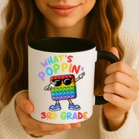 Whats Poppin 3rd Grade Back To School Mug