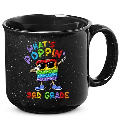Whats Poppin 3rd Grade Back To School 15oz Campfire Ceramic Mug