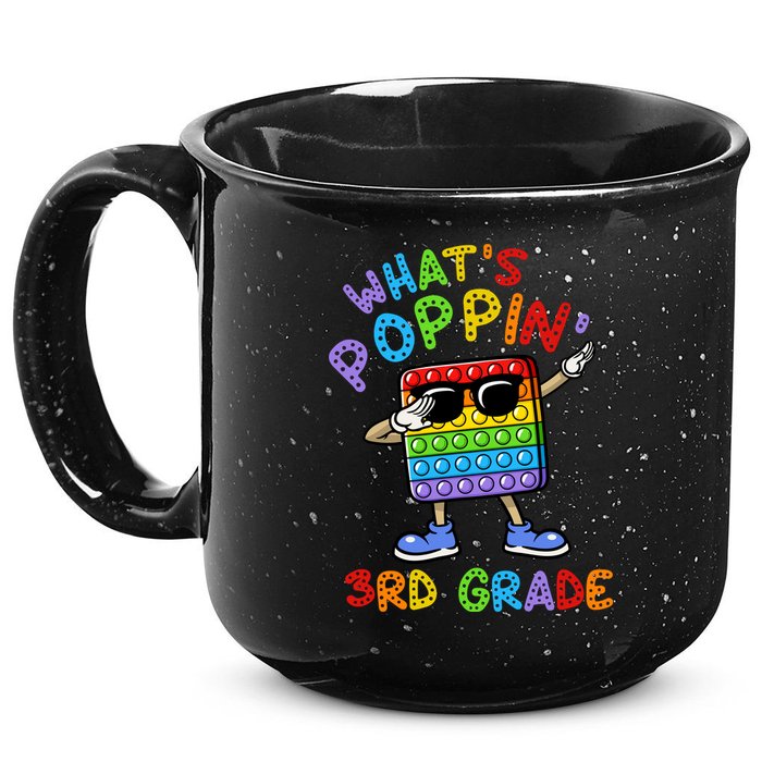 Whats Poppin 3rd Grade Back To School 15oz Campfire Ceramic Mug