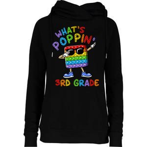 Whats Poppin 3rd Grade Back To School Womens Funnel Neck Pullover Hood