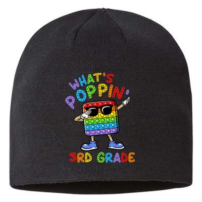 Whats Poppin 3rd Grade Back To School Sustainable Beanie