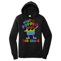 Whats Poppin 3rd Grade Back To School Women's Pullover Hoodie