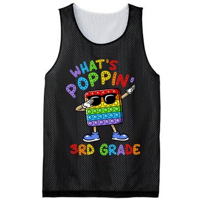 Whats Poppin 3rd Grade Back To School Mesh Reversible Basketball Jersey Tank
