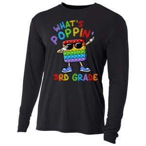 Whats Poppin 3rd Grade Back To School Cooling Performance Long Sleeve Crew