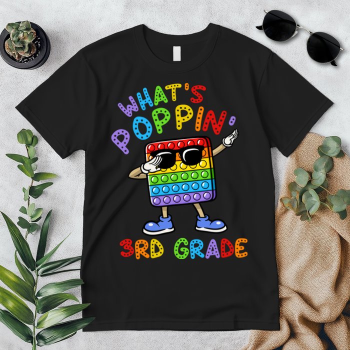 Whats Poppin 3rd Grade Back To School Premium T-Shirt
