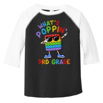 Whats Poppin 3rd Grade Back To School Toddler Fine Jersey T-Shirt