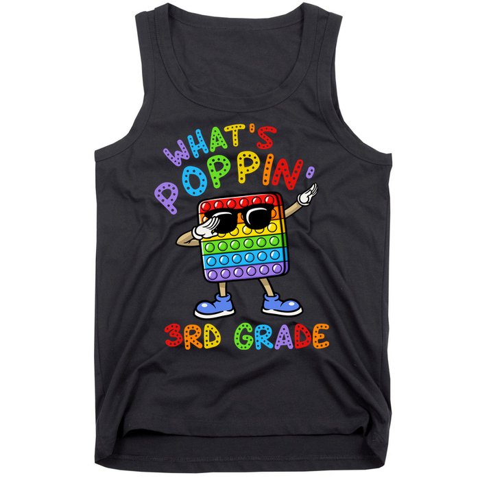 Whats Poppin 3rd Grade Back To School Tank Top
