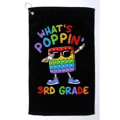 Whats Poppin 3rd Grade Back To School Golf Towel