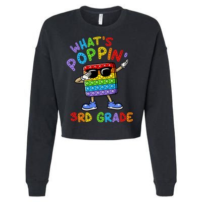 Whats Poppin 3rd Grade Back To School Cropped Pullover Crew