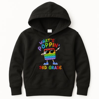 Whats Poppin 3rd Grade Back To School Kids Hoodie