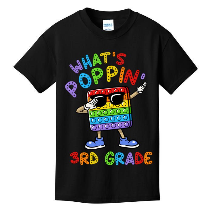 Whats Poppin 3rd Grade Back To School Kids T-Shirt