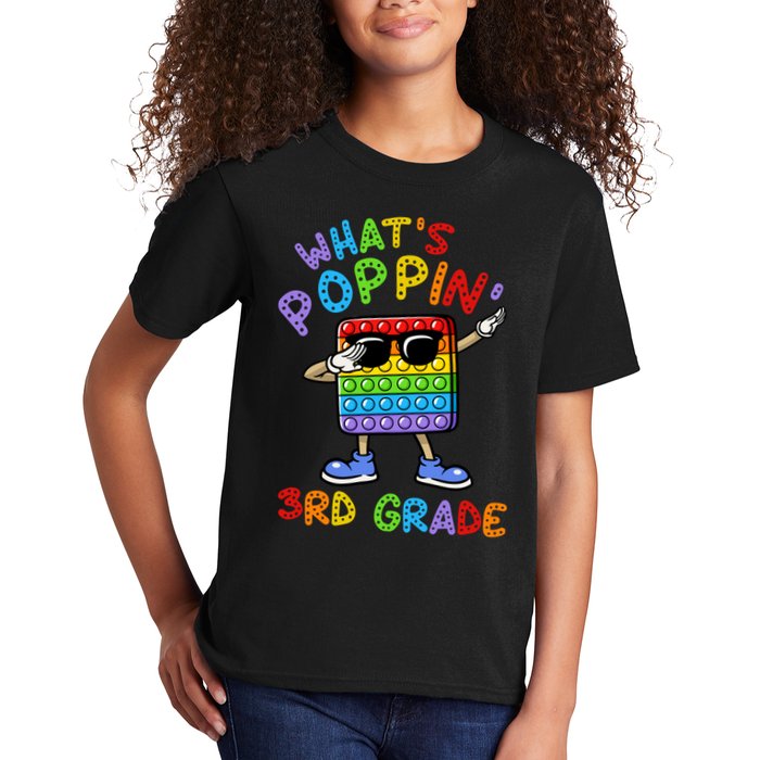 Whats Poppin 3rd Grade Back To School Kids T-Shirt