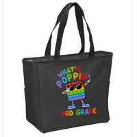 Whats Poppin 3rd Grade Back To School Zip Tote Bag