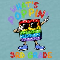 Whats Poppin 3rd Grade Back To School Sueded Cloud Jersey T-Shirt
