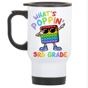 Whats Poppin 3rd Grade Back To School Stainless Steel Travel Mug