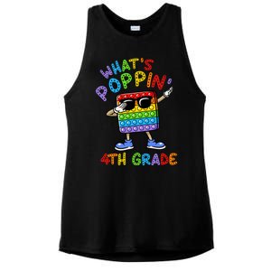 Whats Poppin 4th Grade Back To School Ladies PosiCharge Tri-Blend Wicking Tank