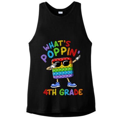 Whats Poppin 4th Grade Back To School Ladies PosiCharge Tri-Blend Wicking Tank