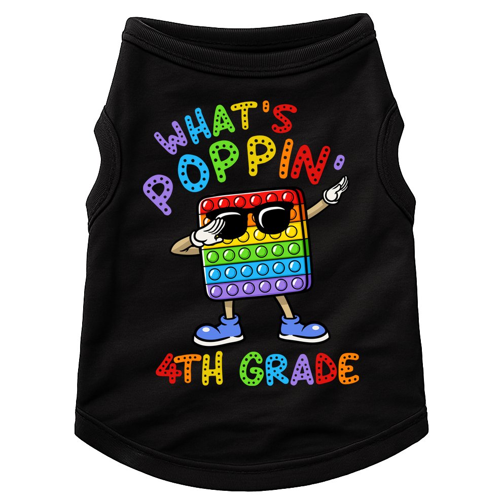 Whats Poppin 4th Grade Back To School Doggie Tank