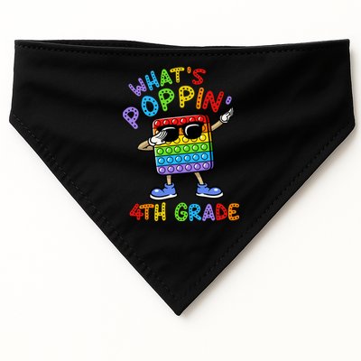 Whats Poppin 4th Grade Back To School USA-Made Doggie Bandana