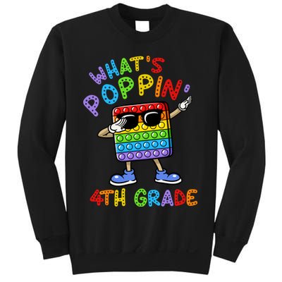 Whats Poppin 4th Grade Back To School Sweatshirt